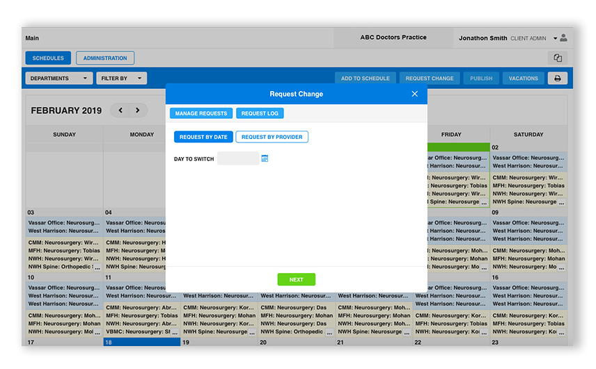 physician scheduling software, provider scheduling software, on call scheduling software